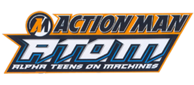 Action Man A.T.O.M: Alpha Teens on Machines title screen for Playstation 2
